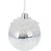 Home&Styling Collection Weihnachtskugel, Ø 8 cm, weiß-silbern -Günstiges Deko Geschäft 5c385f2225cf4a59bd36b6b7ca28433f