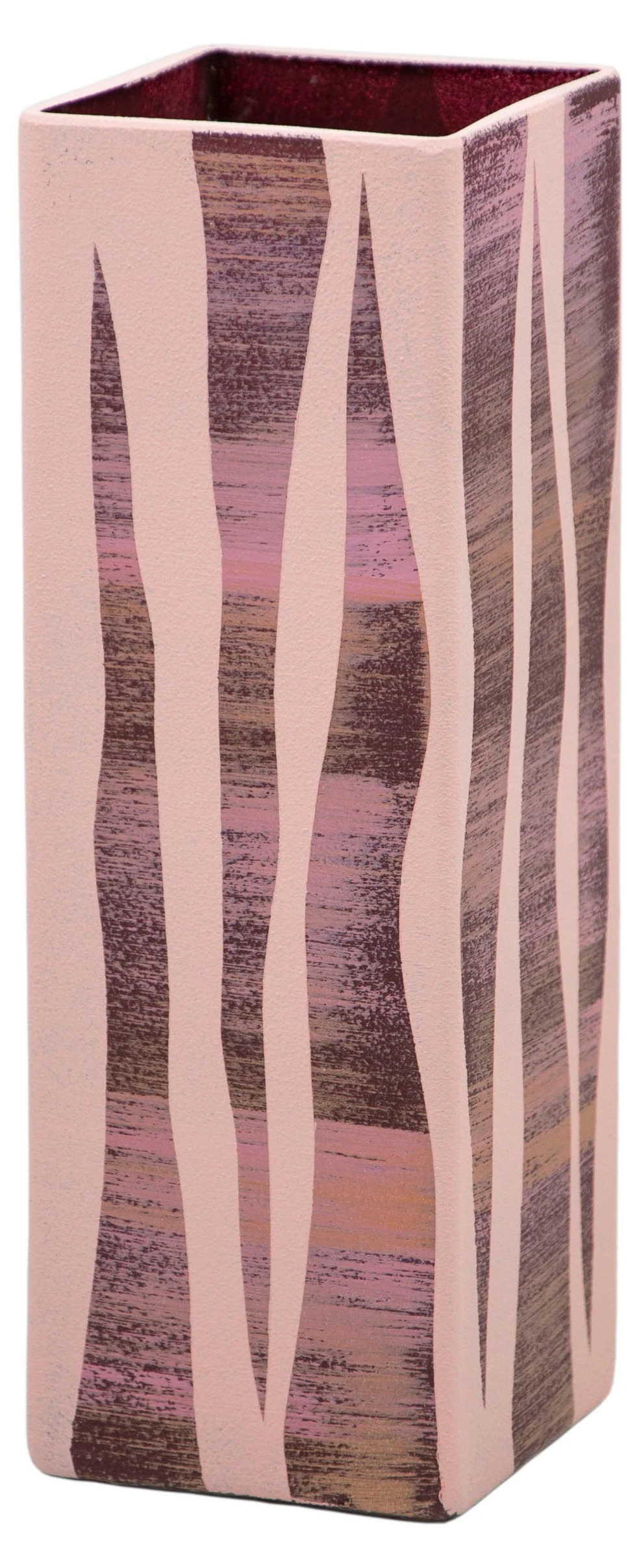 7ART Handbemalte Glasvase - Tischvase aus Glas 30 cm 3 7ART Handbemalte Glasvase - Tischvase aus Glas 30 cm