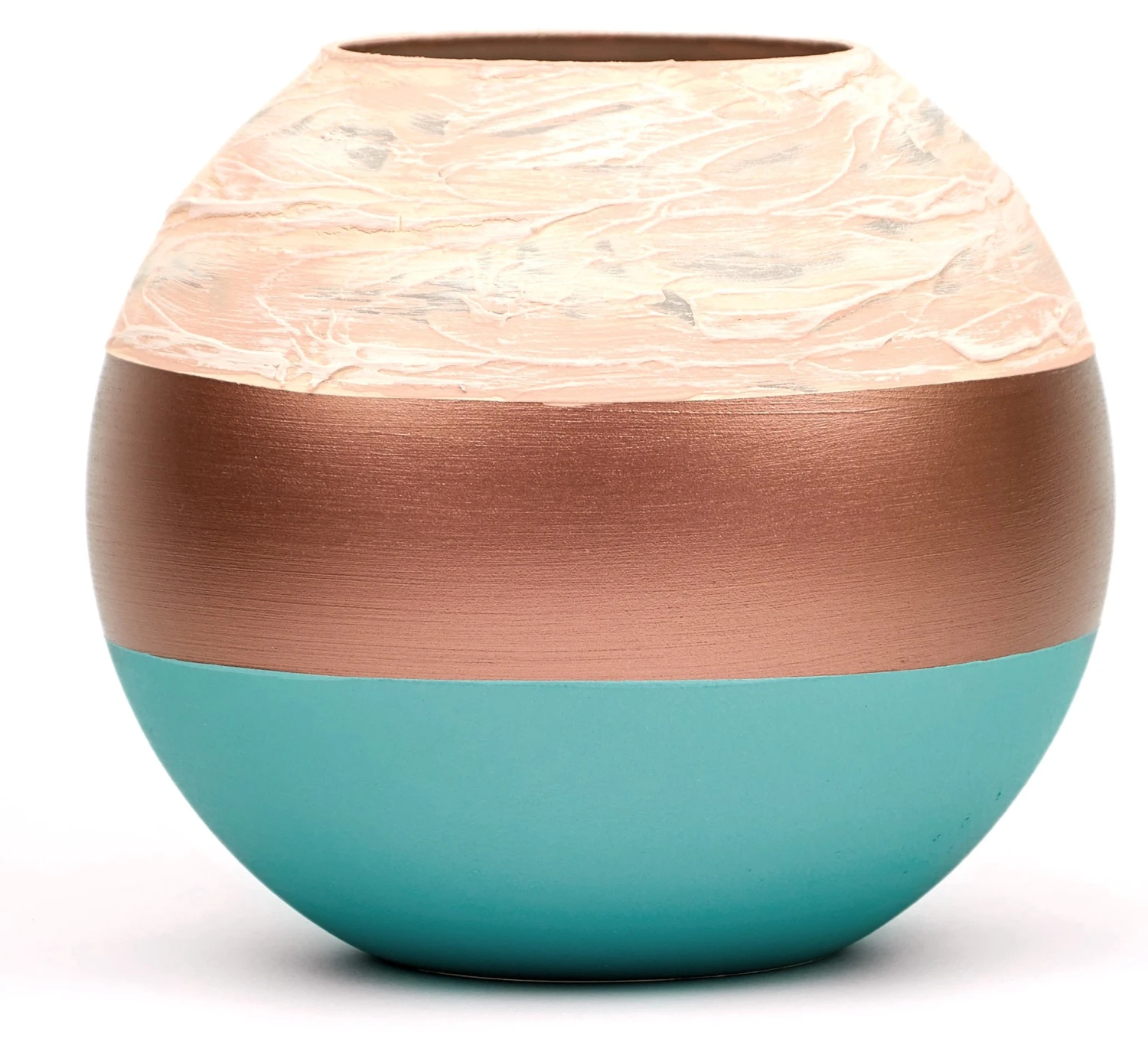 7ART Handbemalte Glasvase - Tischvase aus Glas 16 cm 3 7ART Handbemalte Glasvase - Tischvase aus Glas 16 cm