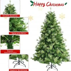 Costway 180cm Künstlicher Weihnachtsbaum 11 Costway 180cm Künstlicher Weihnachtsbaum -Günstiges Deko Geschäft 5ff0a6fe573f4eba842e5ddffea527e9