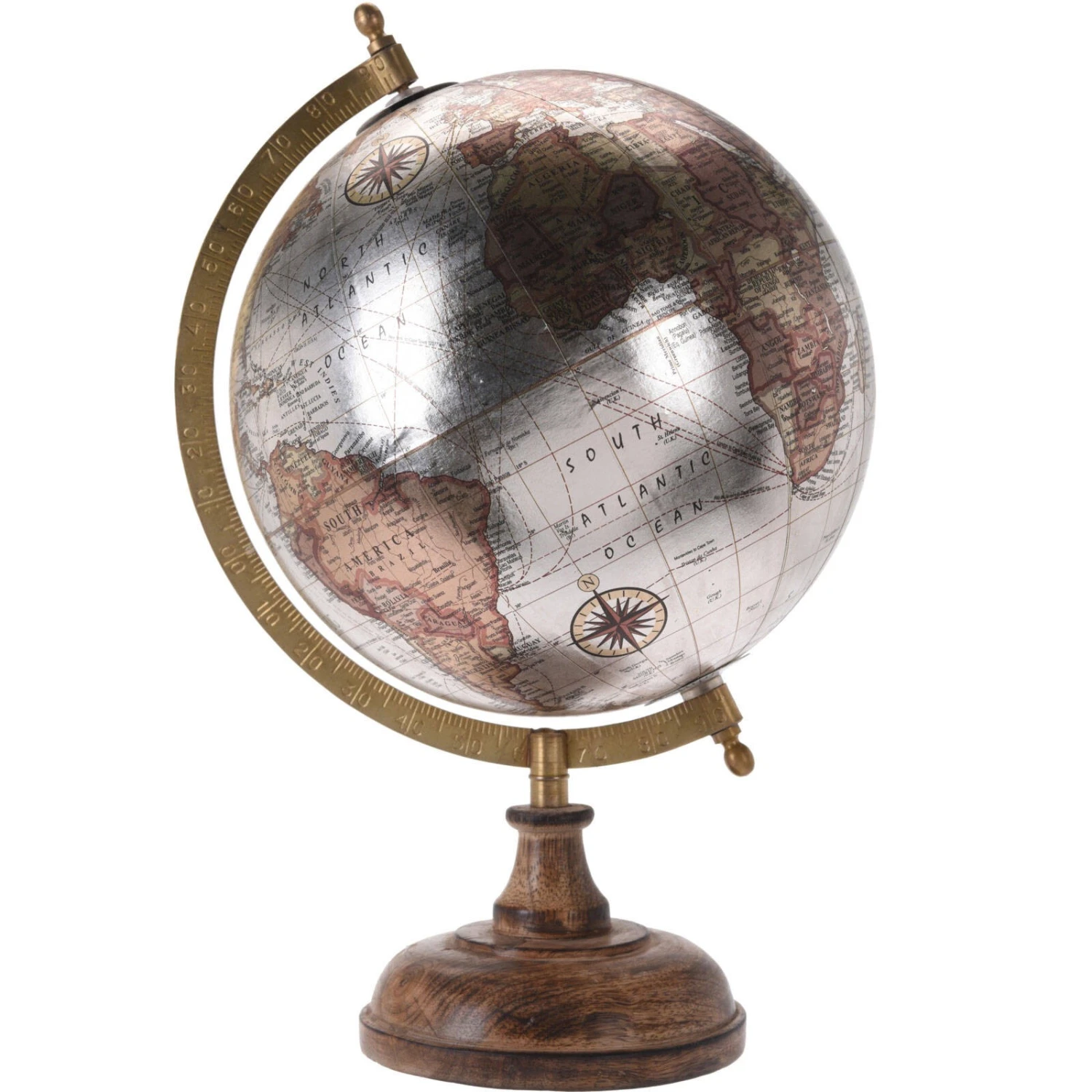 Home&Styling Collection Deko-Globus METALIC aus Mangoholz 3 Home&Styling Collection Deko-Globus METALIC aus Mangoholz