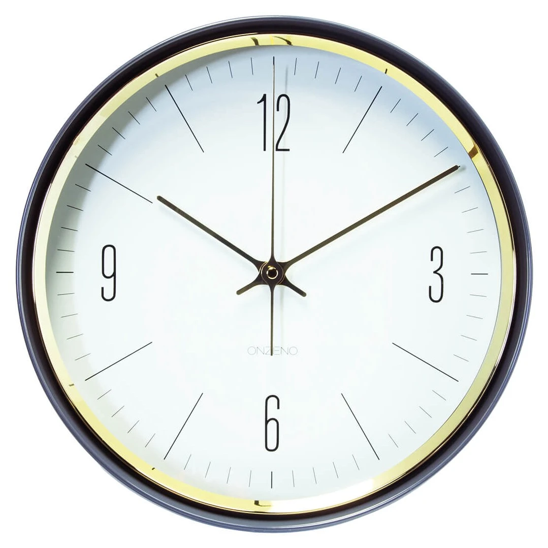 ONZENO Design Wanduhr THE GOLDEN SHINE. 3 ONZENO Design Wanduhr THE GOLDEN SHINE.