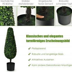 Costway 2er Set künstlicher Pflanzbaum 10 Costway 2er Set künstlicher Pflanzbaum -Günstiges Deko Geschäft 610c6db613ff4a2595784bc4c5b50fdf
