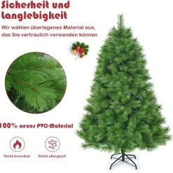 Costway 180cm Künstlicher Weihnachtsbaum -Günstiges Deko Geschäft 630be4f283d94ac587b22aa76679c406