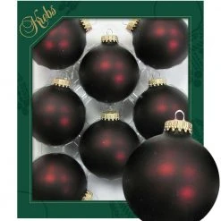 Krebs Glas Lauscha Schweizer Schokolade 7cm Glaskugeln uni