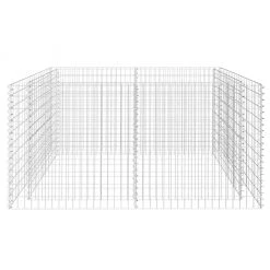 VidaXL Garten-Hochbeet - vidaXL Gabionen-Hochbeet Stahl 180×90×100 cm Silbern -Günstiges Deko Geschäft 6555c8f3da7747d88b2b570b1b838ba6