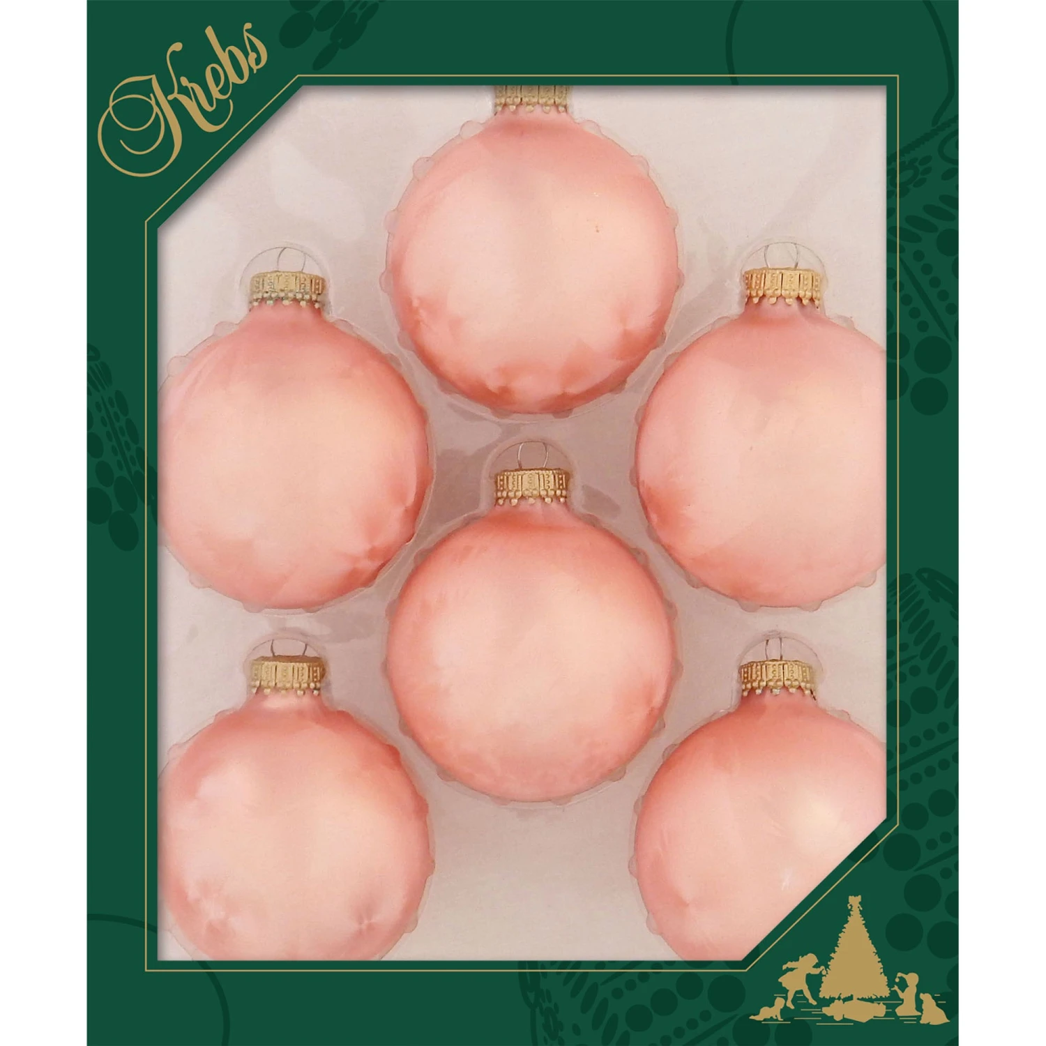 Krebs Glas Lauscha Coralenfarben-Eislack 7cm Glaskugeln uni 4 Krebs Glas Lauscha Coralenfarben-Eislack 7cm Glaskugeln uni – Bild 2