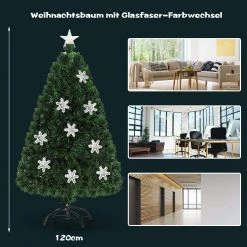 Costway 120cm LED Künstlicher Weihnachtsbaum 11 Costway 120cm LED Künstlicher Weihnachtsbaum -Günstiges Deko Geschäft 666362a6317e4ace9c0a68e17e3cb15f