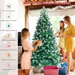 Costway 180cm Künstlicher Weihnachtsbaum -Günstiges Deko Geschäft 66e0c3742c994f86a9412e3bf750869a