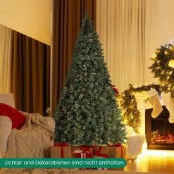 Costway 225cm künstlicher Weihnachtsbaum -Günstiges Deko Geschäft 66e534f4343844bf9a75415d7f5b89bb