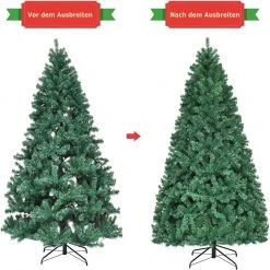 Costway 240cm LED Künstlicher Weihnachtsbaum 11 Costway 240cm LED Künstlicher Weihnachtsbaum -Günstiges Deko Geschäft 673648d6fe2348edb9df8e5eee53988c 1