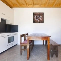 LegendArte Wanduhr - Love / Liebe -Günstiges Deko Geschäft 67ebba1ca98344c3bf1185e73d6cda59