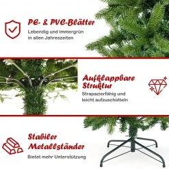 Costway 225cm Künstlicher Weihnachtsbaum -Günstiges Deko Geschäft 688fe59a11a84a869c3a96555b477ecd