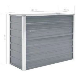VidaXL Garten-Hochbeet Verzinkter Stahl Grau - vidaXL Garten-Hochbeet Verzinkter Stahl 100x40x77 cm Grau 15 VidaXL Garten-Hochbeet Verzinkter Stahl Grau - vidaXL Garten-Hochbeet Verzinkter Stahl 100x40x77 cm Grau -Günstiges Deko Geschäft 68a74ca5c4b8436192eeba1435644966