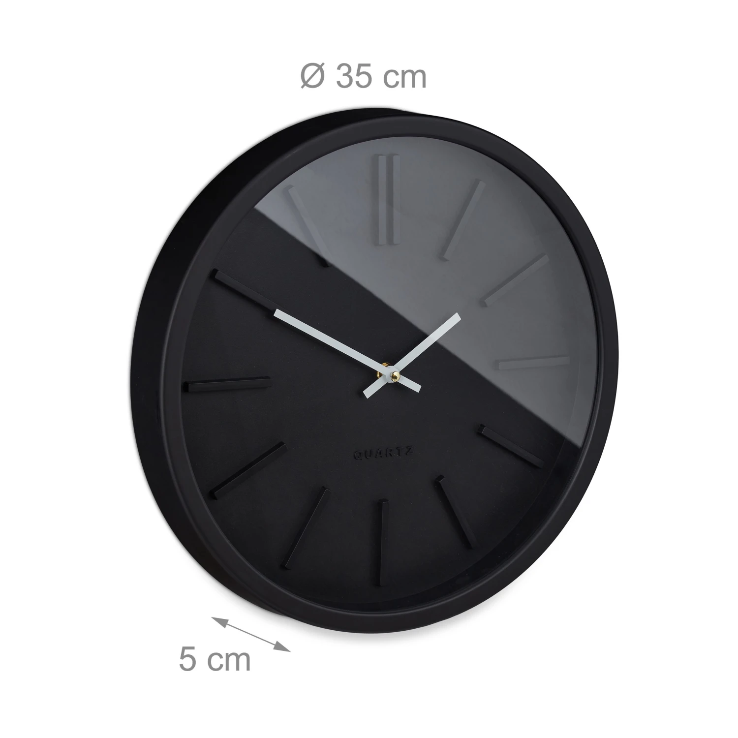 Relaxdays Wanduhr modern - Kunststoff - Glas 9 Relaxdays Wanduhr modern - Kunststoff - Glas – Bild 7