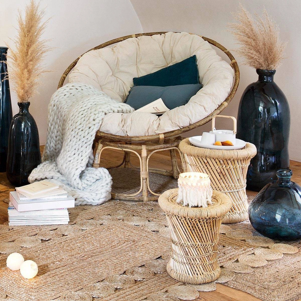 Atmosphera Créateur d'intérieur Vase aus recyceltem Glas, Höhe 73 cm 4 Atmosphera Créateur d'intérieur Vase aus recyceltem Glas, Höhe 73 cm – Bild 2