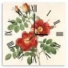 LegendArte Wanduhr - Balsamin-Rose -Günstiges Deko Geschäft 6987ad5f4aba40b8a2551a2b72f3e018