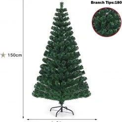 Costway 150cm Künstlicher Weihnachtsbaum -Günstiges Deko Geschäft 6a581d43eefb4d8ea89bd63e96057a68