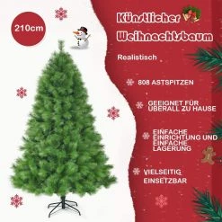 Costway 210cm Künstlicher Weihnachtsbaum 10 Costway 210cm Künstlicher Weihnachtsbaum -Günstiges Deko Geschäft 6ba737a43c1d4dcabbd3784cebb2c6e9