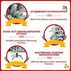 Costway 210cm Künstlicher Weihnachtsbaum -Günstiges Deko Geschäft 6bdc3cc8c7ba4ad393e222c4ac439b5a