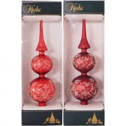 Krebs Glas Lauscha Rot e 33cm Baumspitzenset aus Glas -Günstiges Deko Geschäft 6c23e5d49ad6414c9f47b9c4aa475db9