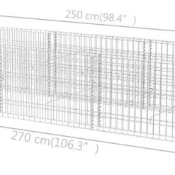 VidaXL Gabionen-Hochbeet Stahl - vidaXL Gabionen-Hochbeet Stahl 270×90×50 cm 13 VidaXL Gabionen-Hochbeet Stahl - vidaXL Gabionen-Hochbeet Stahl 270×90×50 cm -Günstiges Deko Geschäft 6cd3ddbb94fd4c5cb2b101c51fbfde60.cropped 35 313 989 437.processed