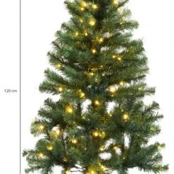 Lifa Living Künstlicher Christbaum mit Beleuchtung - 60 x 120 x 73 cm