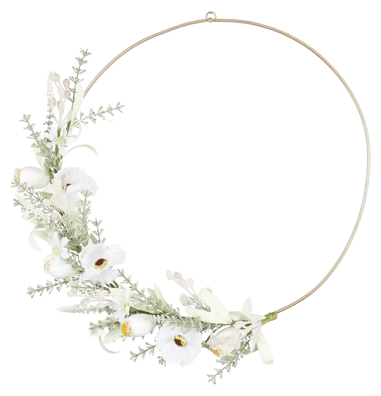 Mica Decorations Trockenblumenkranz - Cremeweiß - 7 x 39 cm 3 Mica Decorations Trockenblumenkranz - Cremeweiß - 7 x 39 cm