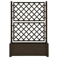 VidaXL Hochbeet - vidaXL Pflanzkübel mit Spalier 100x43x142 cm PP Mokka 11 VidaXL Hochbeet - vidaXL Pflanzkübel mit Spalier 100x43x142 cm PP Mokka -Günstiges Deko Geschäft 6dfa5f90b0cb4c31a876e59c94573051