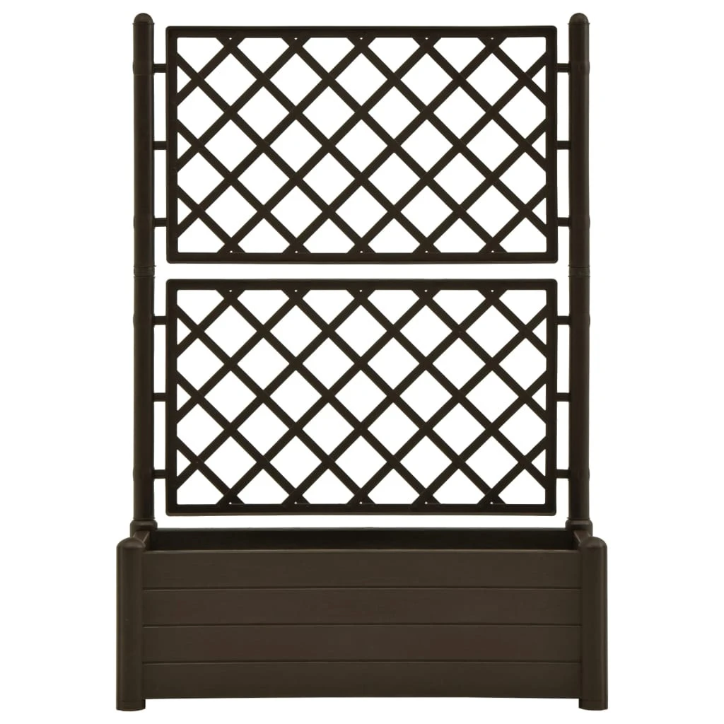 VidaXL Hochbeet - vidaXL Pflanzkübel mit Spalier 100x43x142 cm PP Mokka 5 VidaXL Hochbeet - vidaXL Pflanzkübel mit Spalier 100x43x142 cm PP Mokka – Bild 3