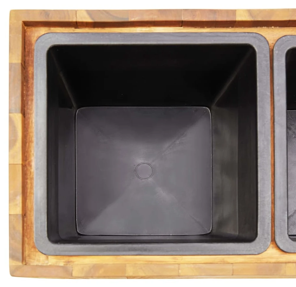 VidaXL Garten-Hochbeet - vidaXL Garten-Hochbeet mit 3 Töpfen Massivholz Akazie 9 VidaXL Garten-Hochbeet - vidaXL Garten-Hochbeet mit 3 Töpfen Massivholz Akazie – Bild 7