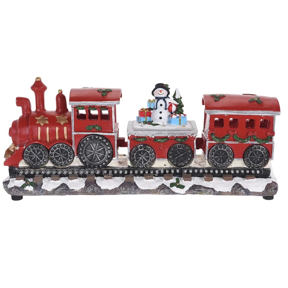 Home&Styling Collection LED Weihnachtszug Schneemann Motiv 39 cm 3 Home&Styling Collection LED Weihnachtszug Schneemann Motiv 39 cm