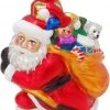 Krebs Glas Lauscha 10cm Weihnachtsmann mit Geschenksack -Günstiges Deko Geschäft 71610f8ecf254be09745a6fa22f602c0