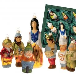 Krebs Glas Lauscha 9-19cm Schneewittchen und die 7 Zwerge