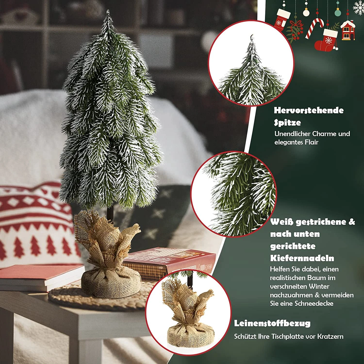 Costway 49cm Künstlicher Weihnachtsbaum 5 Costway 49cm Künstlicher Weihnachtsbaum – Bild 3