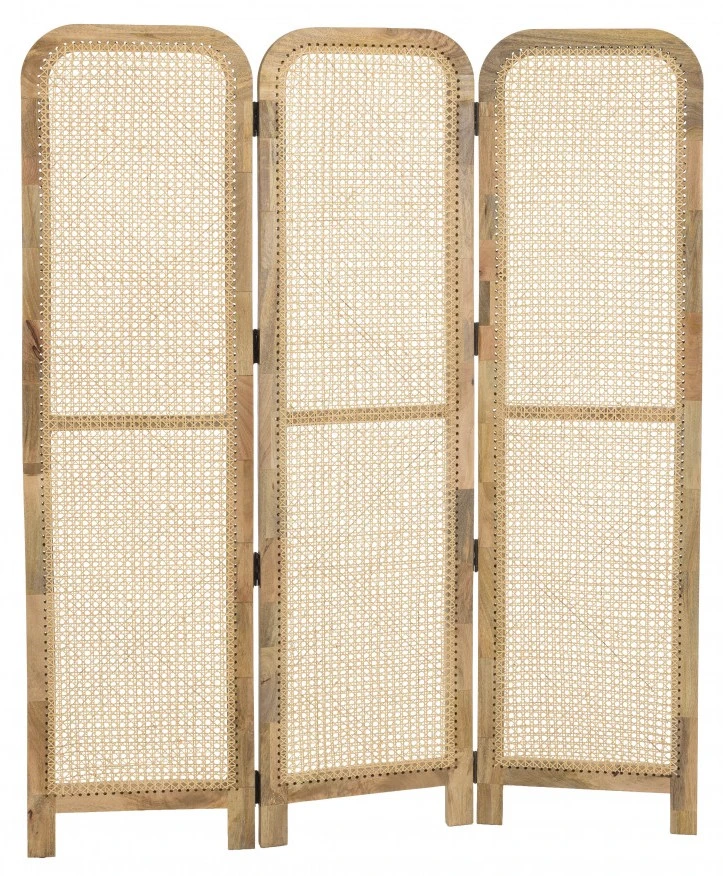 Macabane Paravent braun Mangoholz 7 Macabane Paravent braun Mangoholz – Bild 5