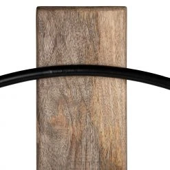 WOMO-DESIGN Wanduhr rund Ø 76cm, schwarz/Natur - 64 x 76 cm -Günstiges Deko Geschäft 7314666af4a241d1b4a3a1d3ed760adb