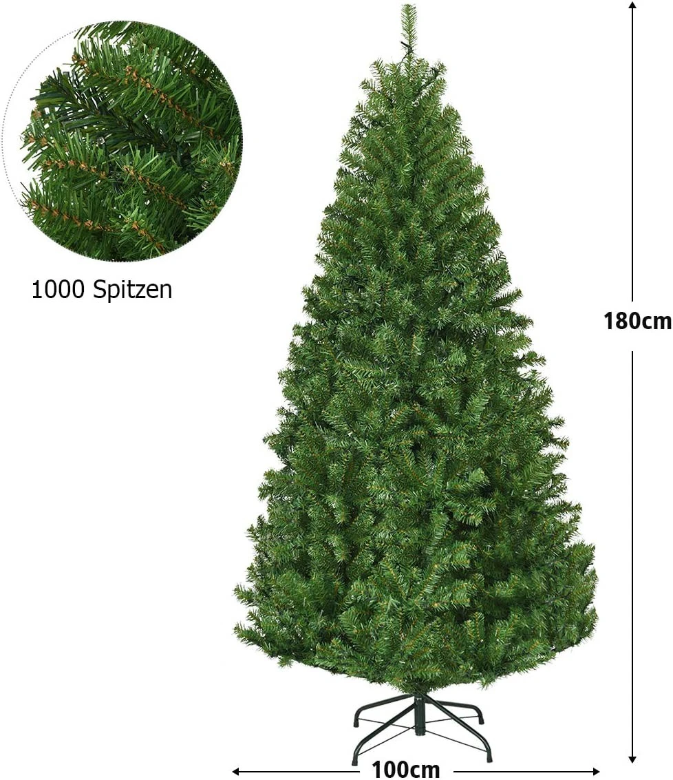 Costway 180cm LED Künstlicher Weihnachtsbaum 8 Costway 180cm LED Künstlicher Weihnachtsbaum – Bild 6