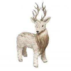 Fééric Lights and Christmas Weihnachtsfigur Rentier mit Glitzer