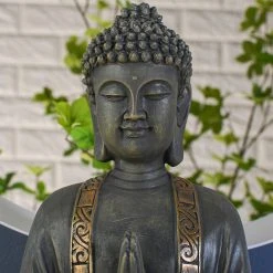 Zen'Arôme Große Statue Buddha Meditation -Günstiges Deko Geschäft 7608c7c8f2634f9e9ce33ece175ddd41