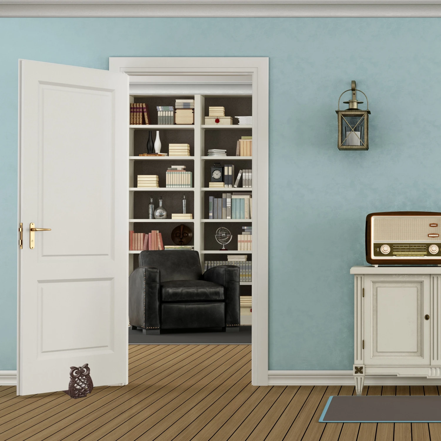 Relaxdays 4 x Türstopper Eule Gusseisen 4 Relaxdays 4 x Türstopper Eule Gusseisen – Bild 2