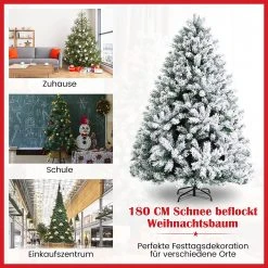Costway 180cm Künstlicher Weihnachtsbaum 10 Costway 180cm Künstlicher Weihnachtsbaum -Günstiges Deko Geschäft 779fc5cedb46466797bf84be4b4457ee