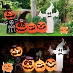 Costway Kürbisdekoration-Set Halloween -Günstiges Deko Geschäft 77a58acbc8b54a57b54605afa93126e5