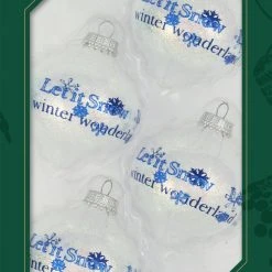 Krebs Glas Lauscha Schneeweiß Glitterfinish 8cm Glastropfen