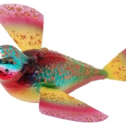 Krebs Glas Lauscha 11cm Phantasievogel aus Glas