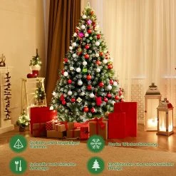 Costway 150cm Künstlicher Weihnachtsbaum -Günstiges Deko Geschäft 7948ded232a74a15867513700791756f