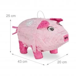 Relaxdays 4 x Pinata Schwein -Günstiges Deko Geschäft 79f9ecbb65e8479a86239899e1db20f5