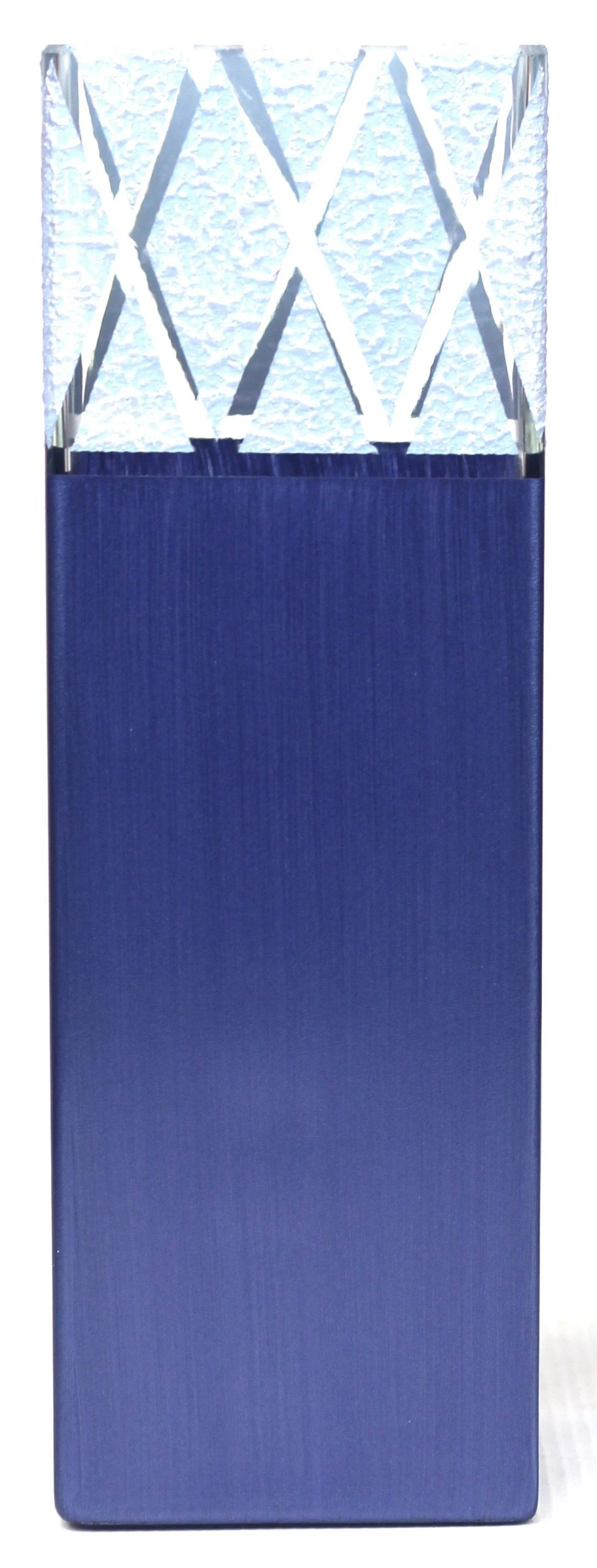 7ART Handbemalte Glasvase - Tischvase aus Glas 30 cm 5 7ART Handbemalte Glasvase - Tischvase aus Glas 30 cm – Bild 3