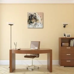 LegendArte Wanduhr - Der Wolf, der in uns ist -Günstiges Deko Geschäft 7b9cb43a215342988446bb371802b5ea