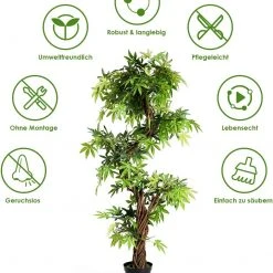 Costway Zimmerpflanze Deko Kunstpflanze -Günstiges Deko Geschäft 7c26c63ca7b548529efcdf29703d46dc